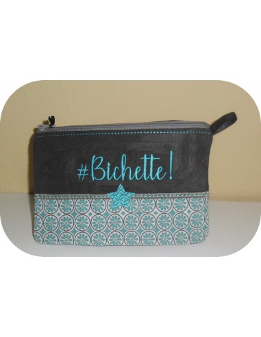 Motif de broderie machine ITH trousse Bichette