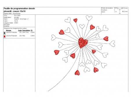 Instant download machine embroidery gypsophile