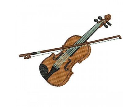 motif de broderie machine violon alto