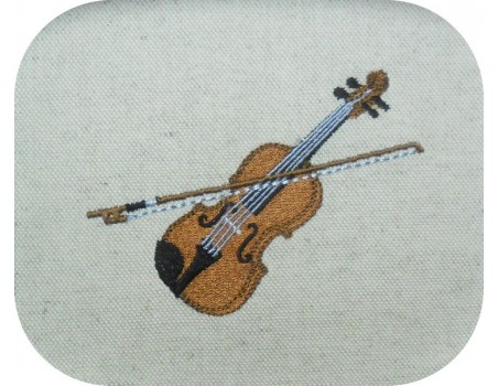 motif de broderie machine violon alto