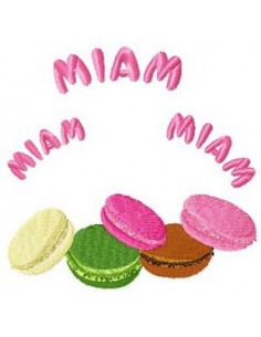 les macarons 10x10cm