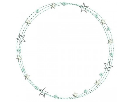 Instant download machine embroidery design crystal frame