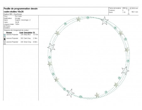 Instant download machine embroidery design crystal frame