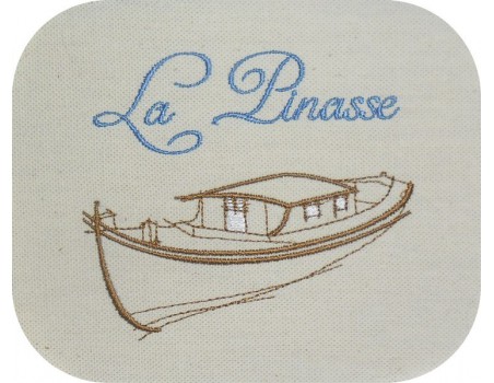 Instant download machine embroidery sailboat