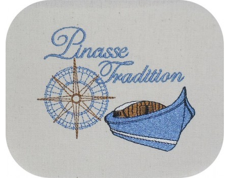 Instant download machine embroidery pinnace