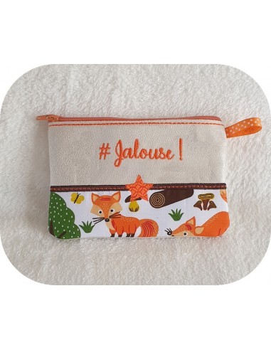 Motif de broderie machine ITH trousse Jalouse