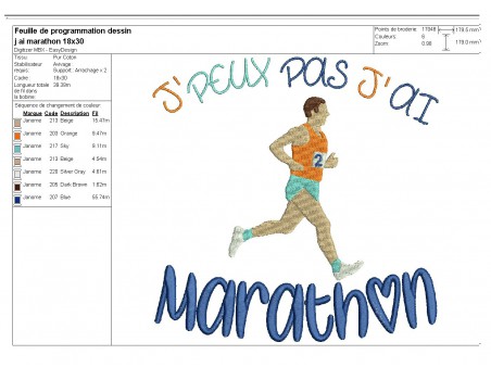 Instant download machine embroidery design I can't Athletics