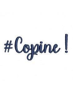 Instant download machine embroidery word craquante