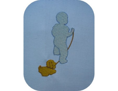 Motif de broderie bébé avec son jouet