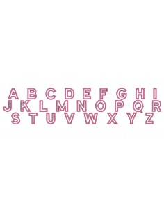 Motif de broderie alphabet appliqué