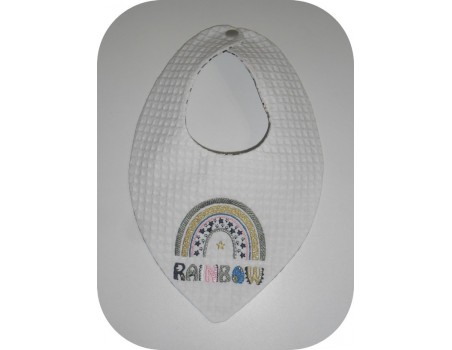 Motif de broderie machine arc en ciel Rainbow