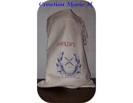 Motif de broderie machine moulin