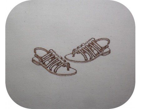 Instant download machine embroidery design applique platform shoes