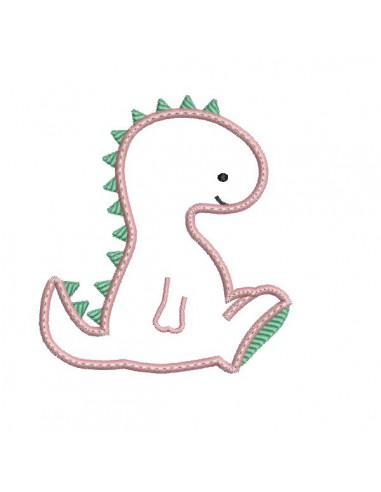 Instant download machine embroidery design diplodocus dinosaur birthday