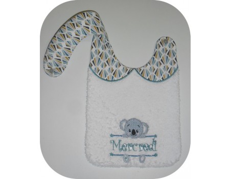 Instant download machine embroidery koala to customize for boy