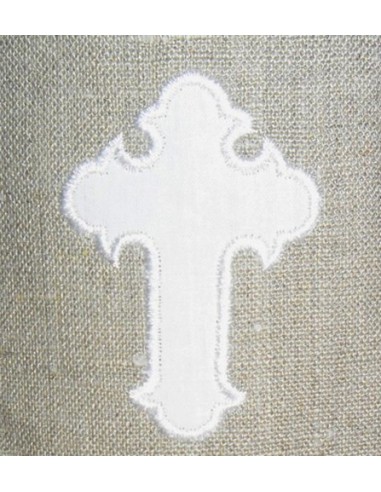 Motif de broderie appliqué croix religieuse