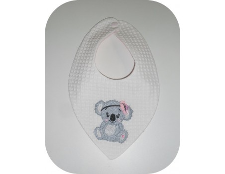 Instant download machine embroidery koala with star