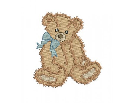 Motif de broderie machine petit  ours