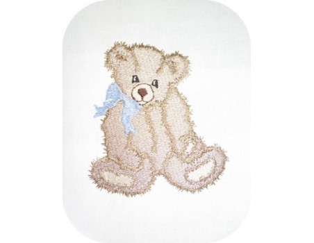 Motif de broderie machine petit  ours