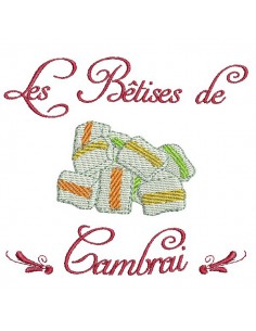 Motif de broderie machine Bêtises de Cambrai