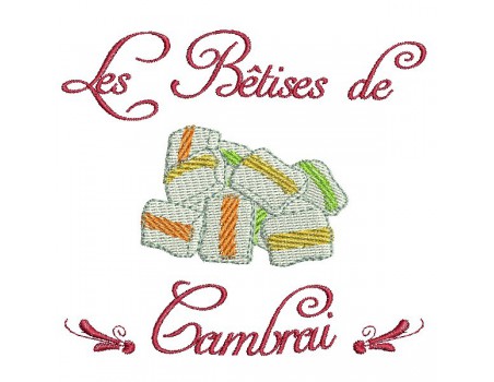 Instant download machine embroidery design  Cambrai candies