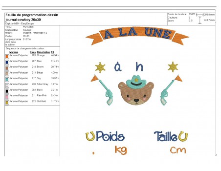 instant download machine embroidery design customizable birth journal boy  koala