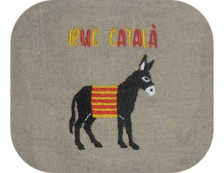 Instant download machine embroidery donkey with star