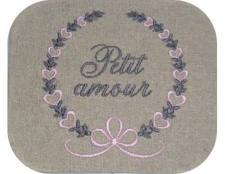 Instant download machine embroidery design crystal frame