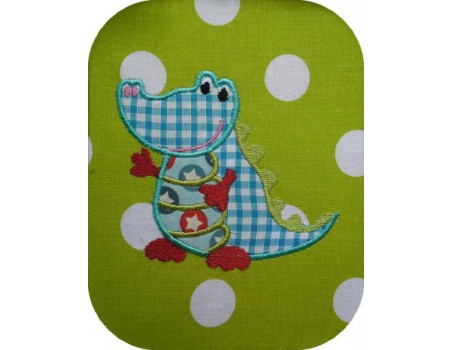 Motif de broderie machine dinosaure