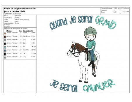 Instant download machine embroidery design  little girl horsewoman