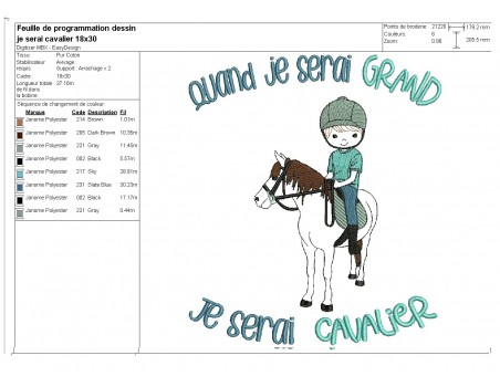 Instant download machine embroidery design  little girl horsewoman