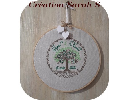 Motif de broderie machine  Arbre de vie