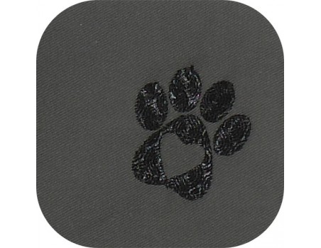 Motif de broderie machine  patte de chien