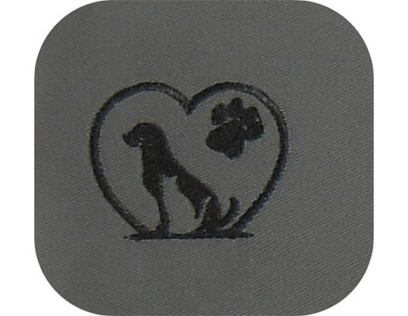 Instant download machine embroidery  heart dog  and cat paws