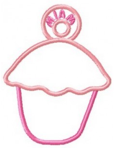 Accroche torchon muffin 10x10cm