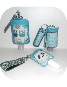 Instant download machine embroidery ith Sanitizer Holders Set  boho for 4x4 hoop