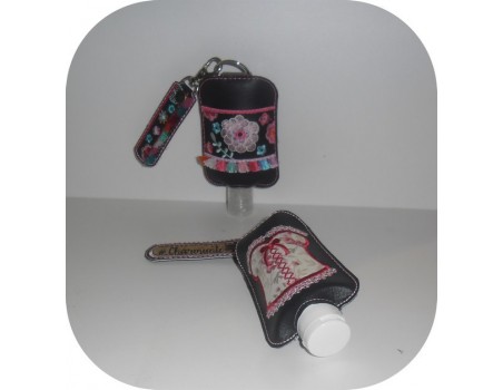 Instant download machine embroidery ith Sanitizer Holders Set  boho for 4x4 hoop