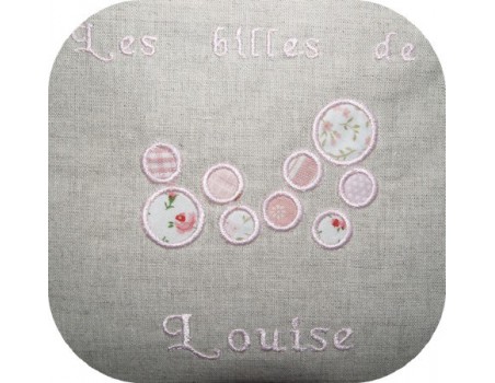 Motif de broderie billes appliquées