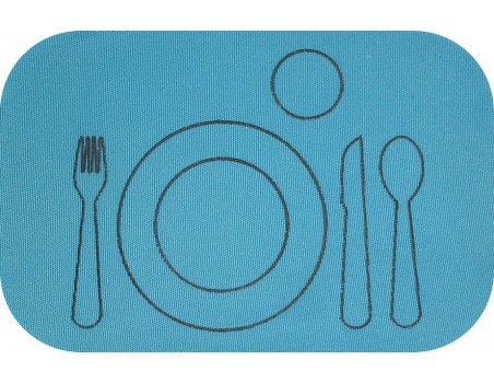 Instant download machine embroidery applique Children's cutlery