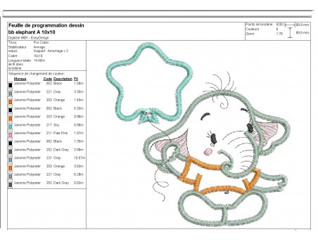 Instant download machine embroidery applique bather elephant