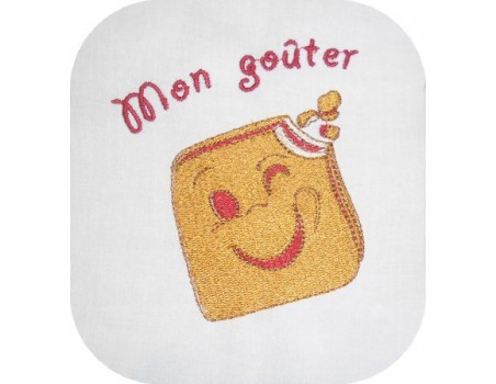 Motif de broderie biscuit goûter