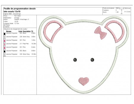 embroidery design machine little bear applique