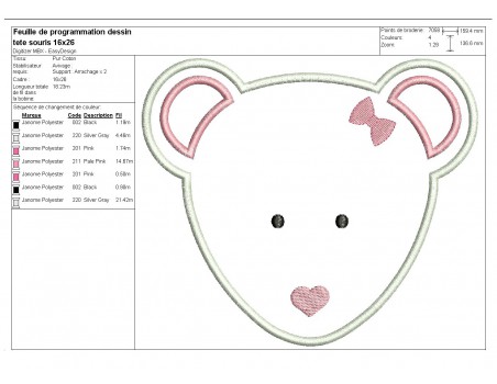 embroidery design machine little bear applique