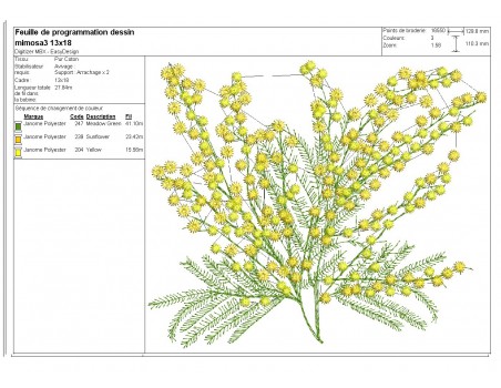 Instant download machine embroidery design mimosa fringes tassels