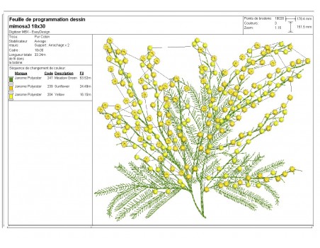 Instant download machine embroidery design mimosa fringes tassels