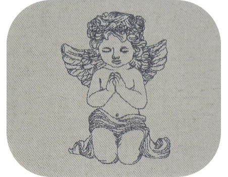 Instant download machine embroidery  little angel