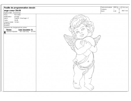 Instant download machine embroidery  angel praying