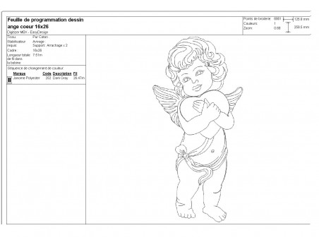 Instant download machine embroidery  angel praying