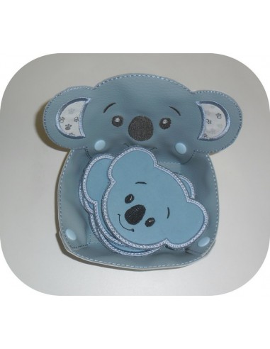 Motif de broderie machine corbeille koala  ITH