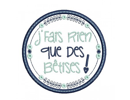 Instant download machine  embroidery design funny kids words it's the one who says who is there